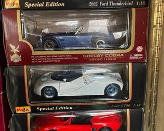 Maisto and Road Legends 1:18 Scale Die-Cast Model Cars - Shelby Cobra Collection