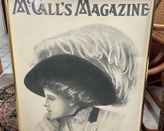 McCall's Magazine January 1909 Fashion Cover Print by A.M. Wenzell
