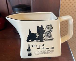 Black & White Scotch Whisky Advertising Water Jug