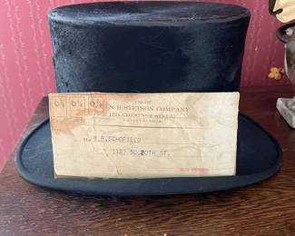 Vintage N.B. Stetson Company Silk Plush Top Hat
