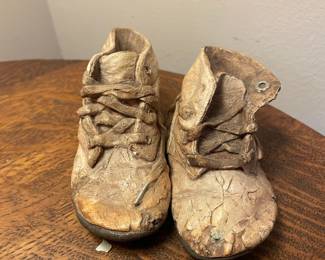 Vintage Leather Baby Shoes