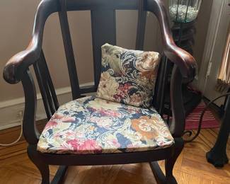 Vintage Spindle-Back Rocking Chair