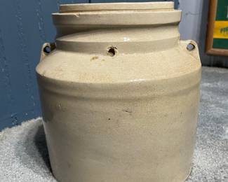 Vintage Stoneware Crock with Lug Handles