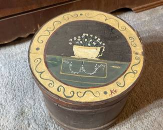 Hand-Painted Wooden Pantry Box