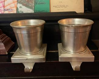 Restoration Hardware Pewter Stocking Holders
