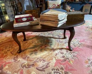 Ethan Allen Georgian Court Oval Cherry Coffee Table