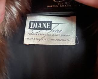Vintage Mink and Fox Fur Coat by Diane Furs