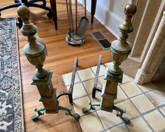 Antique Brass Irons
