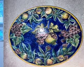Hand painted serving dish