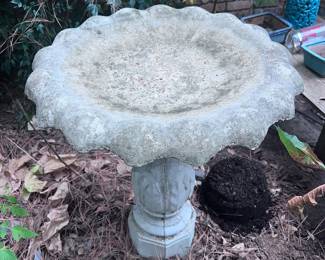 Concrete Bird Bath