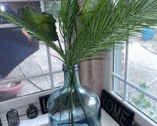 Large Blue Glass vase