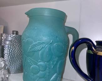 Vintage glass pitcher