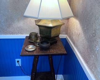 Small wooden side table