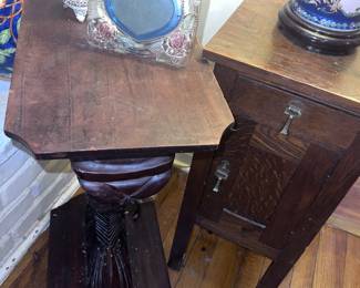 Vintage solid wood, small side tables