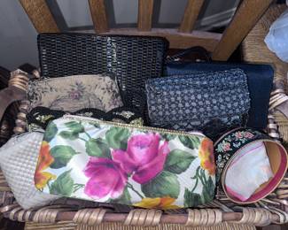 Collection of coin, purses, wallets, and purse bags
