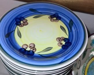 Italian handpainted dish sets