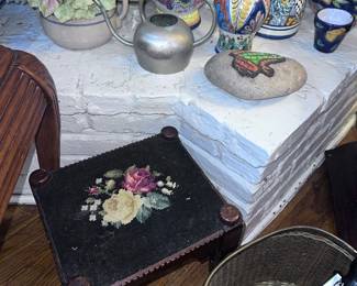 Cute little needlepoint stool