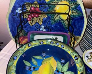 Italian handpainted dish sets