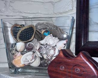 More seashells in a wooden cat puzzle
