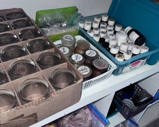 Complete selection of candle making supplies, including wax jars, wicks and SCENTS