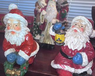 LOTS FOR f vintage santa's and other Christmas ornaments