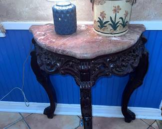 Small side table w/ marble top