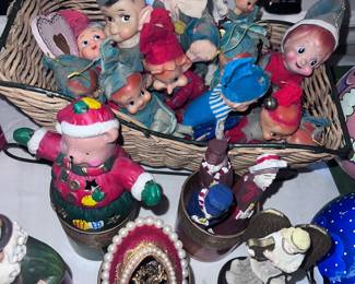 Vintage Christmas elves