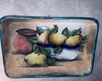 Hand painted Italian serving platter