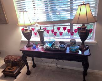 Library table that matches the coffee table and two end table set