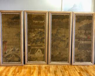 Set of 6 antique Chinese paintings