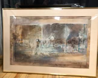Watercolor signed C. Walding 1976