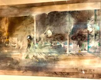 Watercolor signed C. Walding 1976