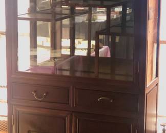 One of a pair of Chinese Rosewood cabinets, consignment from another estate