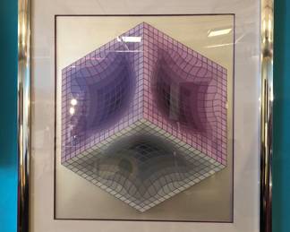 Vasarely Tridos lithograph