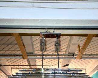 Murano glass Post Modern glass rods chandelier in a chrome bracket