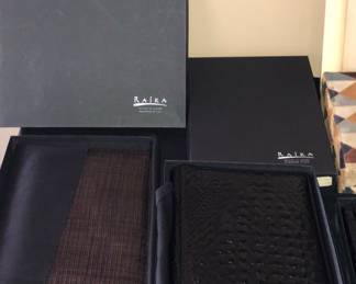 Raika leather photo albums unused in box