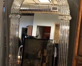 Large and impressive antique Movie Palace mirror