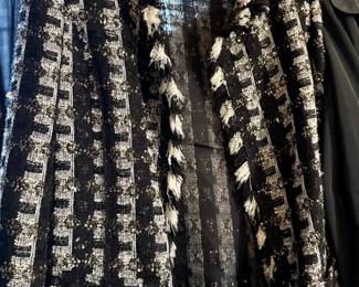 Oscar de la Renta black and white tweed.