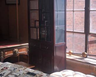 One of a pair of Chinese Rosewood cabinets, consignment from another estate