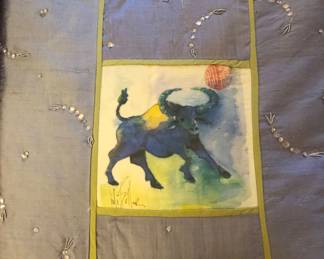 Lili Butler hand painted/handmade Chinese Zodiac pillows 