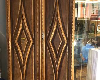 impressive carved wood doors bought at the Paris Flea Market