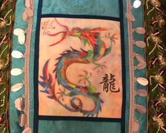 Lili Butler hand painted/handmade Chinese Zodiac pillows 