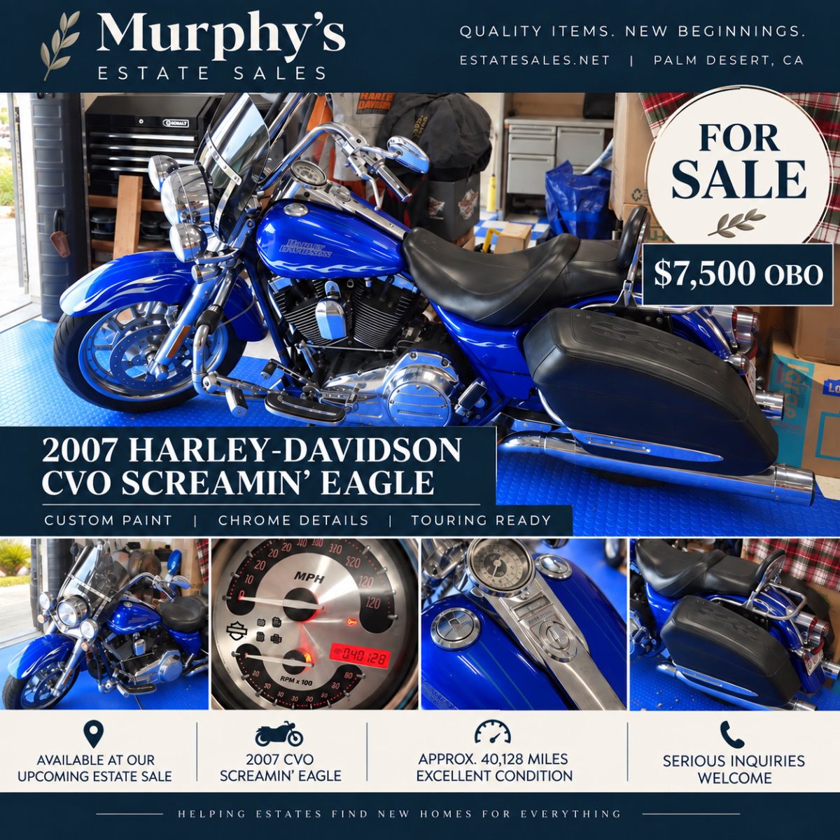 DHS | Harley-Davidson Motorcyle, Tools, Furniture,... starts on 9/24/2026