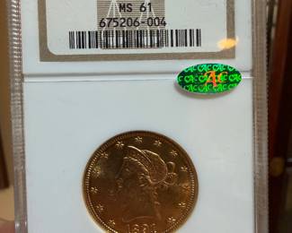 Carson City gold eagle 1891