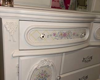 Floral Dresser Drawer Detail