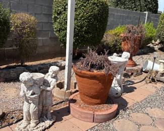 Garden Statues And Planter