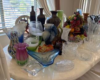 Assorted Decorative Glassware
