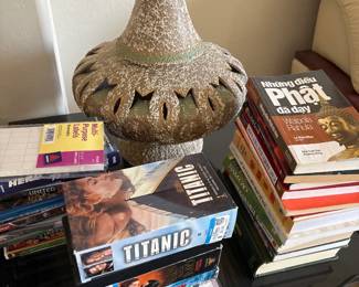 Books And Decorative Lamp