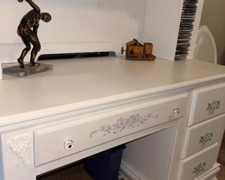 Floral Writing Desk Detail