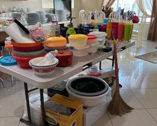 Colorful Kitchenware Selection